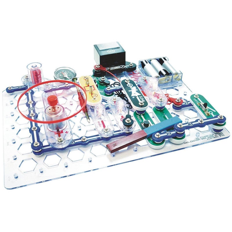 Snap Circuits مجموعة اكتشاف الإلكترونيات STEM من Snap Circuits | استكشاف المغناطيسية والإلكترونيات | للأعمار 8+ | أكثر من 85 مشروع عملي - Image 1